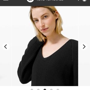 Lululemon What the Heart Wants Sweater - NWT - MEDIUM - Black
